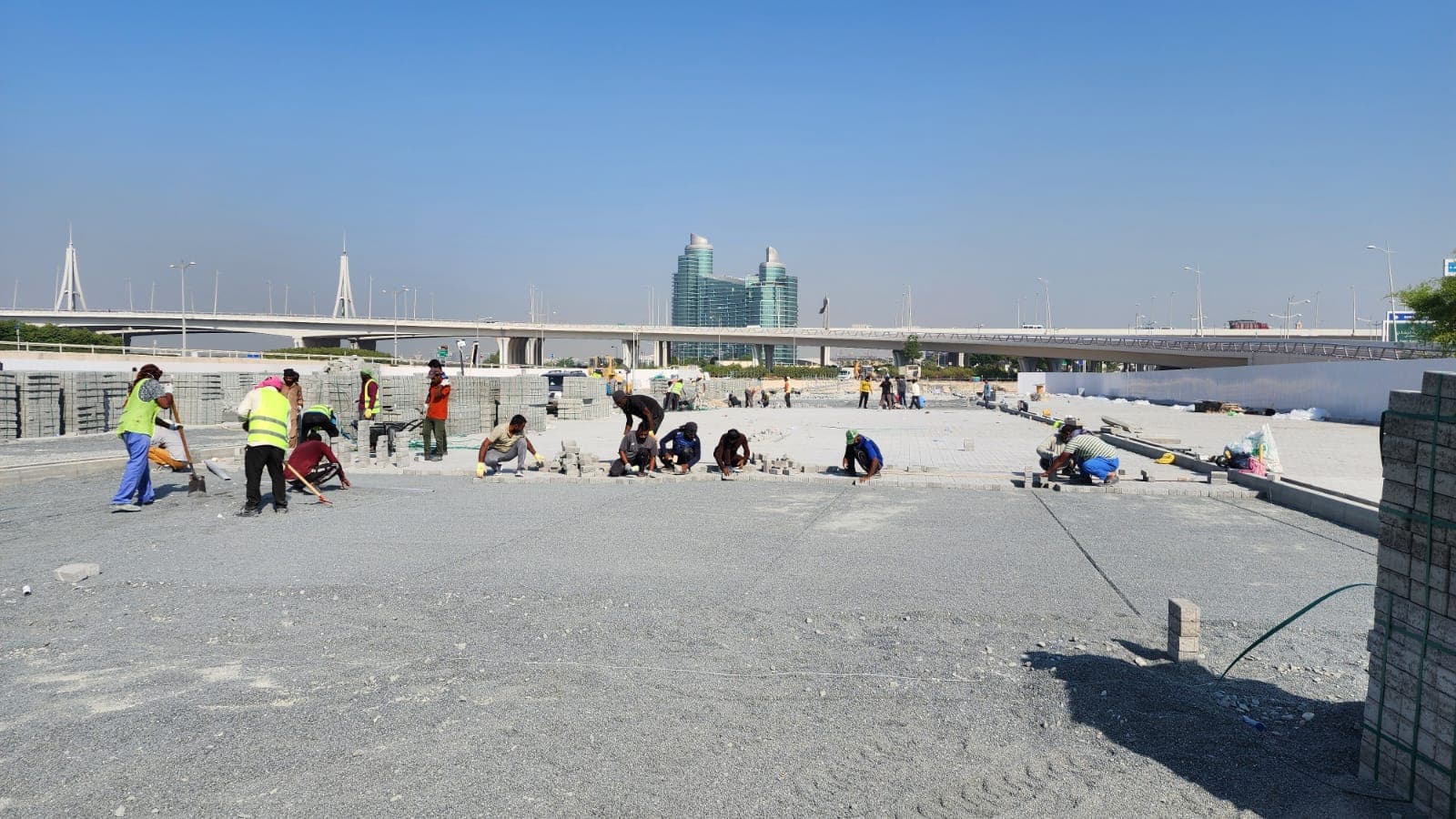 Large-Scale Urban Paving